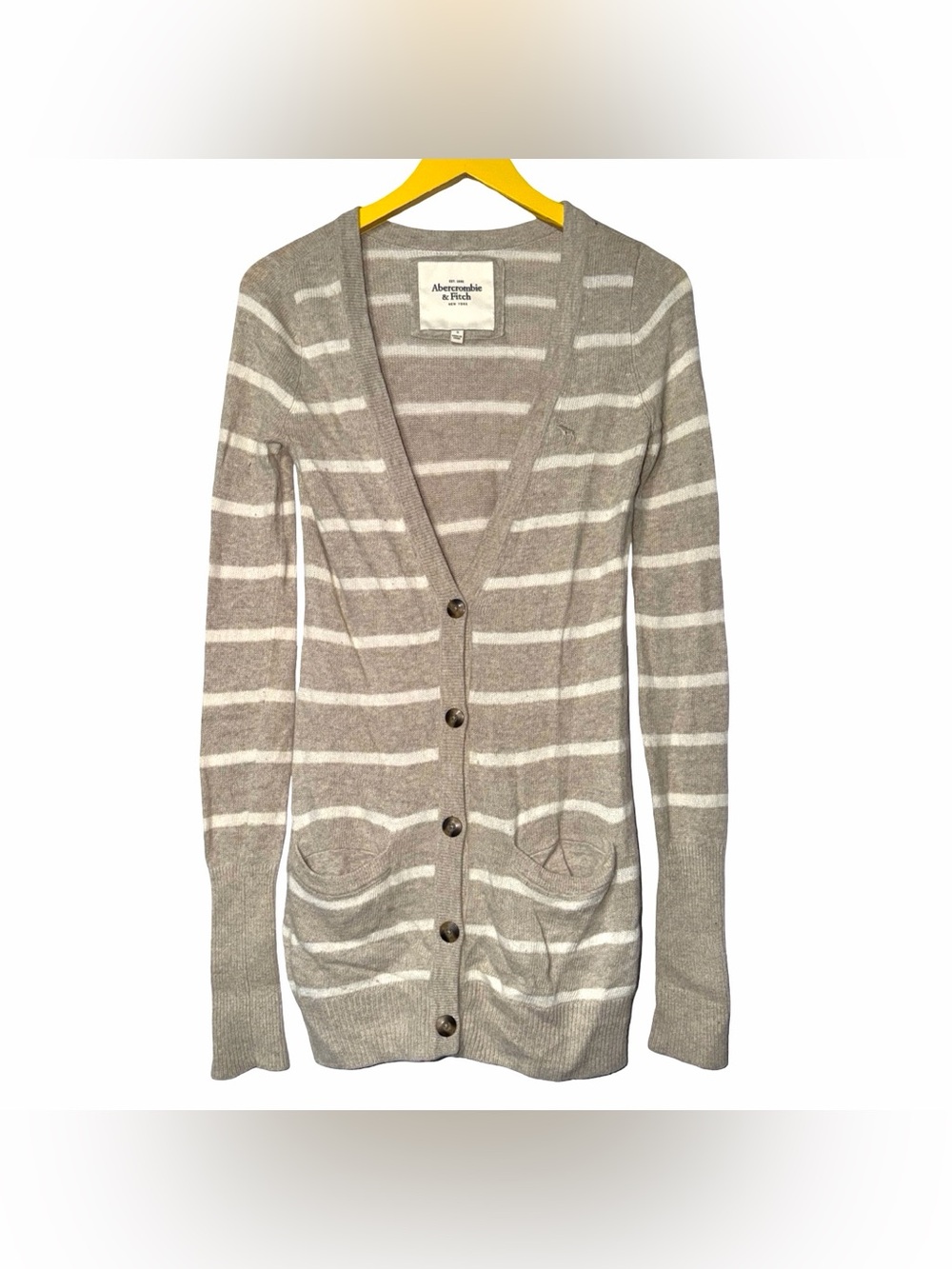 Abercrombie & Fitch Striped Cardigan small